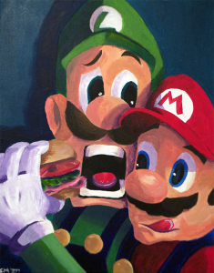 The Mario Bros in “Italian Hero”